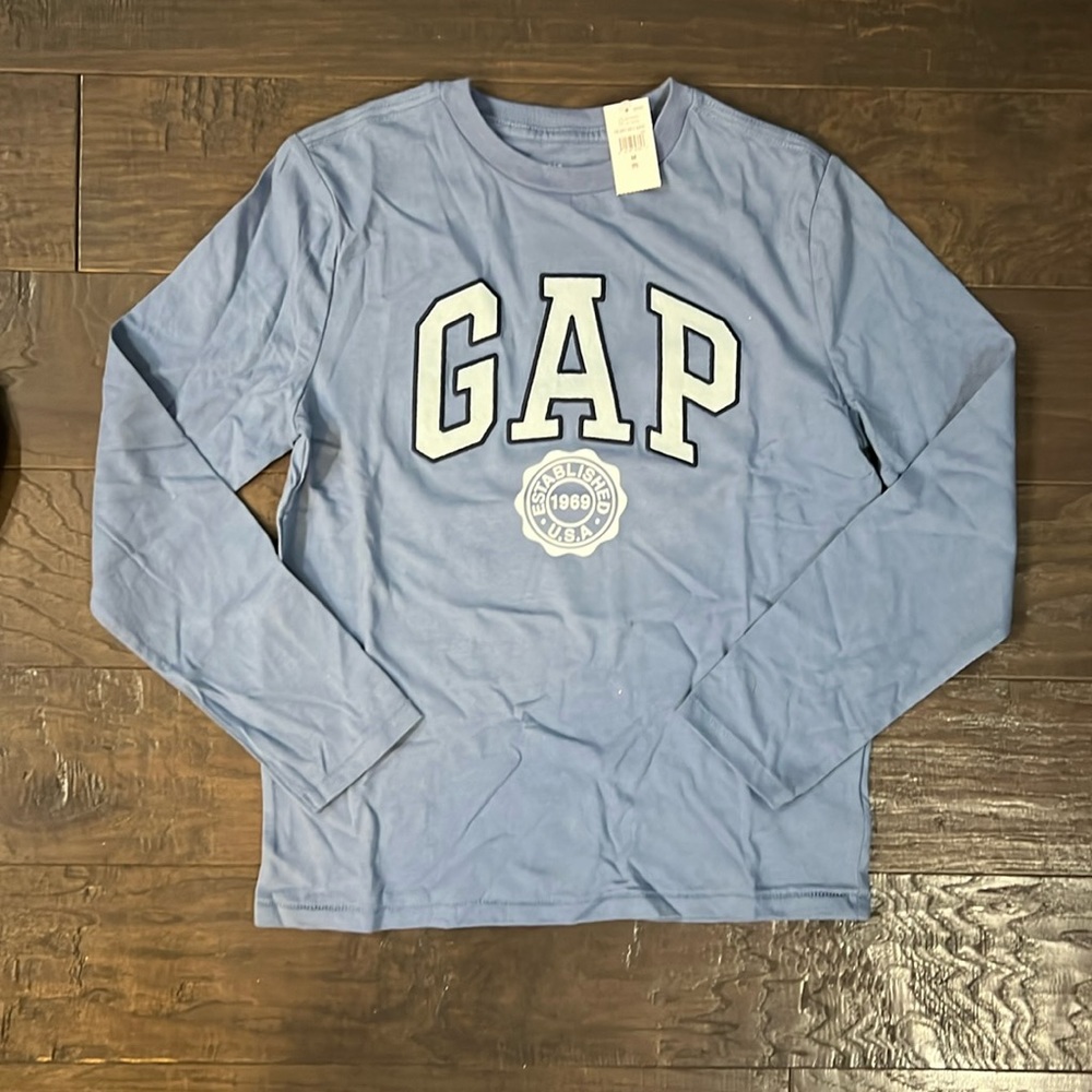 Gap Kids Blue Long Sleeve, Graphic Tee